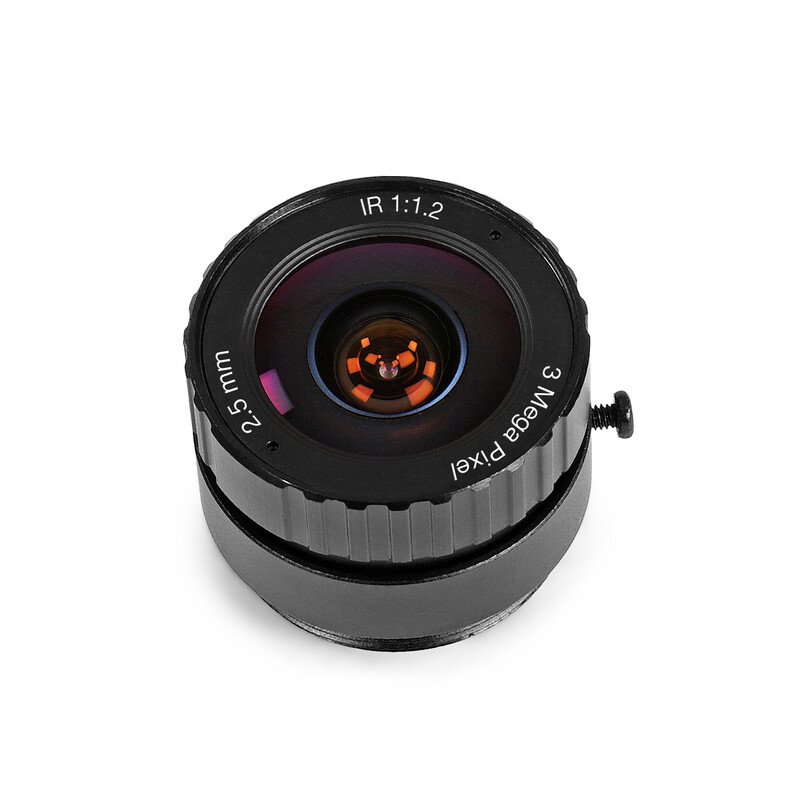 Omegon CS-Mount objektiv 2,5mm, f/1,2