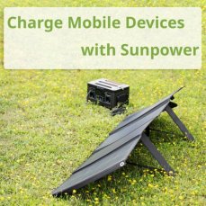 BRESSER Mobile Solar Charger 120 Watt - USB a DC output