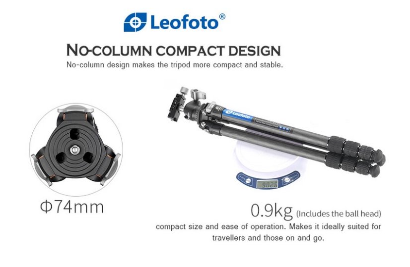Leofoto - karbonový stativ Ranger LS-224 + kulová hlava LH-25 (6kg/149cm)