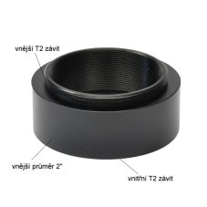 Adapter 2" s T2 závity  (OD=21mm)