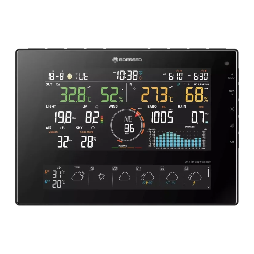 BRESSER 11Day 4Cast CV Wi-Fi meteorologická stanice 7 v 1