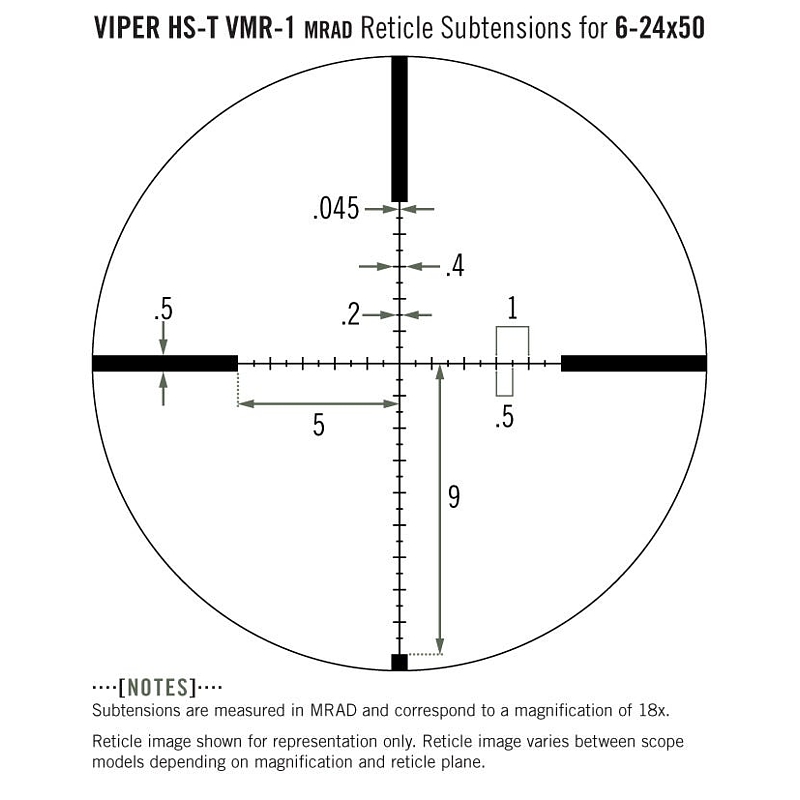Vortex Viper HST 6-24x50 VMR-1 (MRAD)