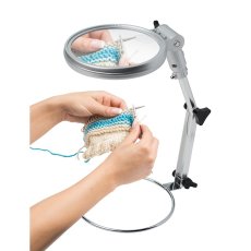 BRESSER stojánková stolní lupa 2x/4x 120mm LED