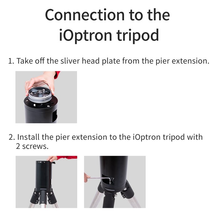 ZWO nástavec PE200 ke stativu TC40 pro montáž AM5