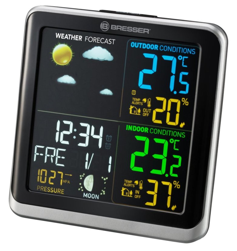 BRESSER ClimaTemp TB meteostanice (barevný LCD)