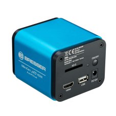 Bresser MikroCam PRO HDMI Autofocus - slot pro SD kartu, napájení, USB myš a HDMI konektor