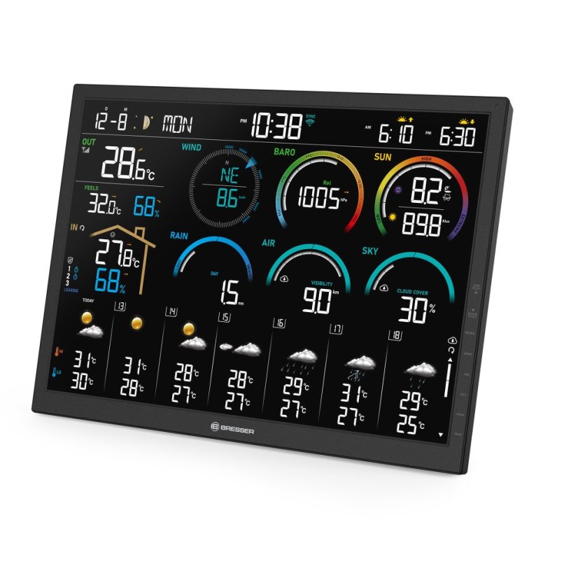 BRESSER 4CAST 18,5" WiFi Home meteostanice 8-in-1