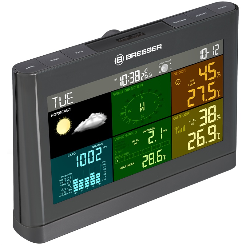 Meteostanice BRESSER 5-in-1 Comfort (šedá)