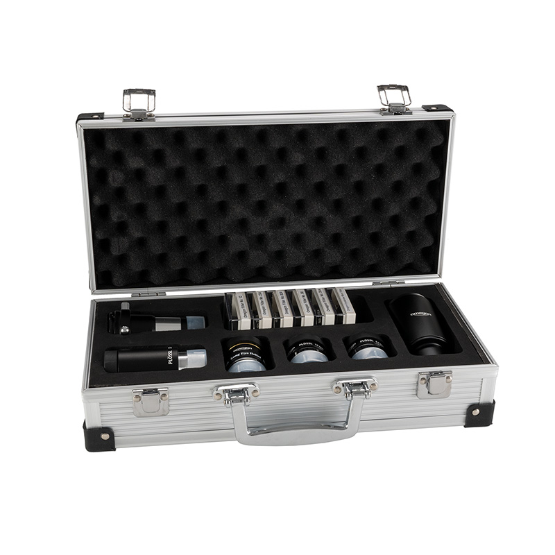 Omegon sada #2 - okuláry, filtry, Barlow, kufřík