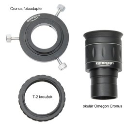 Okulár Omegon Cronus, adapter a T-2 kroužek