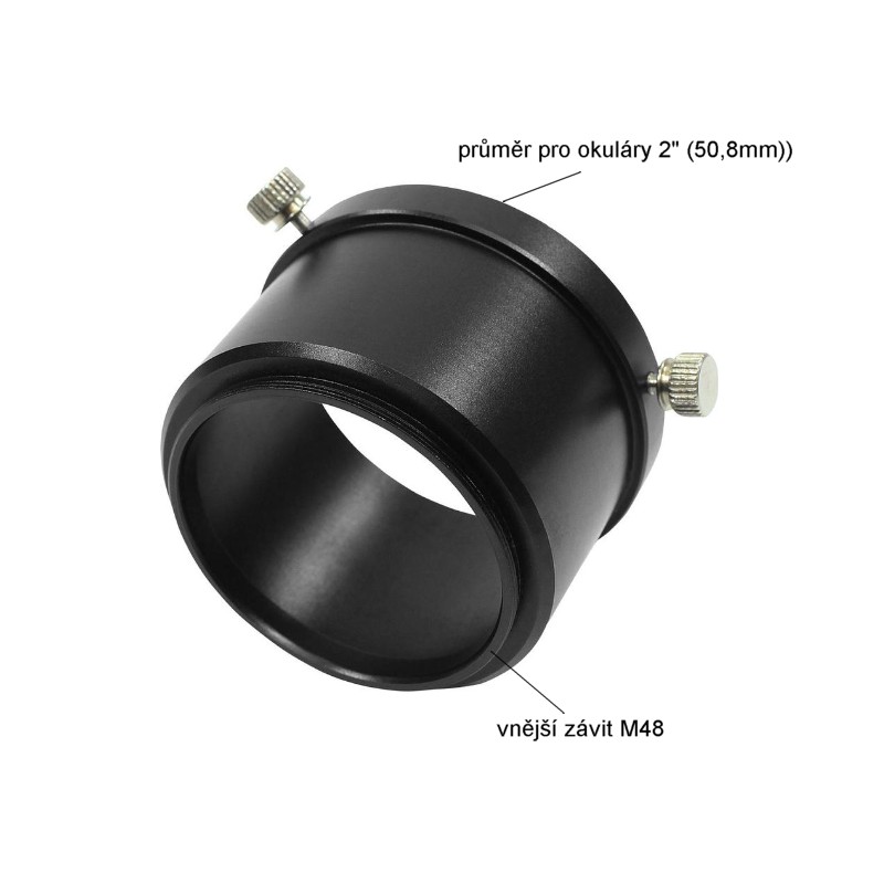 Omegon adpater z M48 (vnitřní) na průměr 2" (50,8mm)