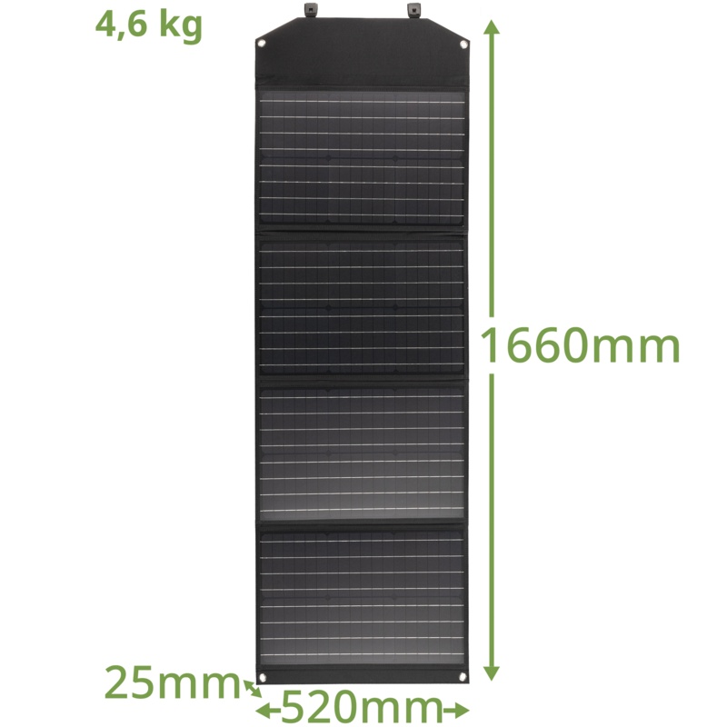 BRESSER Mobile Solar Charger 120 Watt - USB a DC output