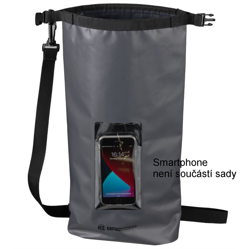 Voděodolný vak s kapsou pro smartphone