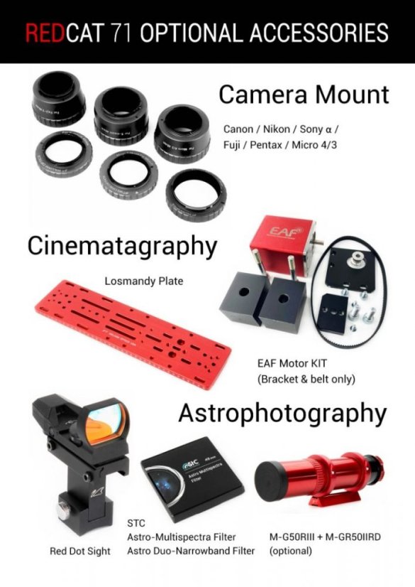 William Optics RedCat 71 Apo 71/350mm OTA