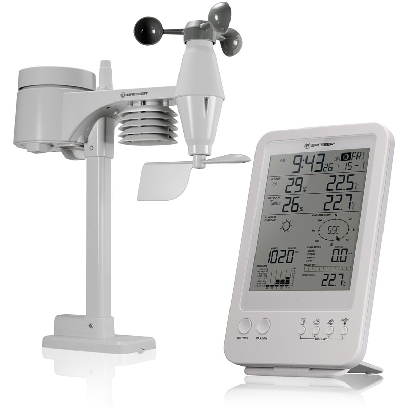 Meteostanice BRESSER Weather Center 5-in-1 (bílá)