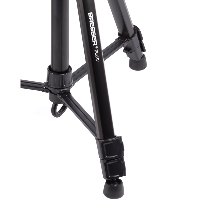 Stativ Bresser TR-688V - třísegmentové novy jsou zakončené gumovou patkou