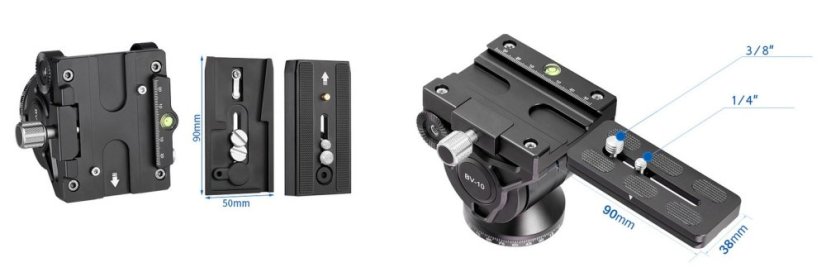 Leofoto - fluidní video hlava BV-10 Arca-Swiss (5kg)