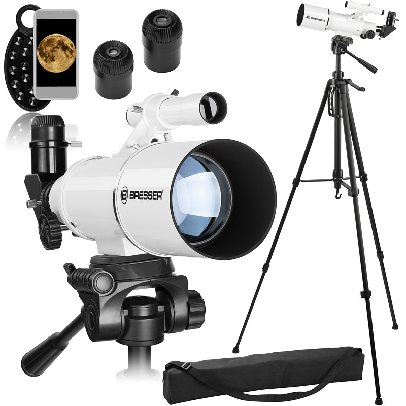 BRESSER Classic 70/350 refraktor + ZOOM okulár 8-24mm