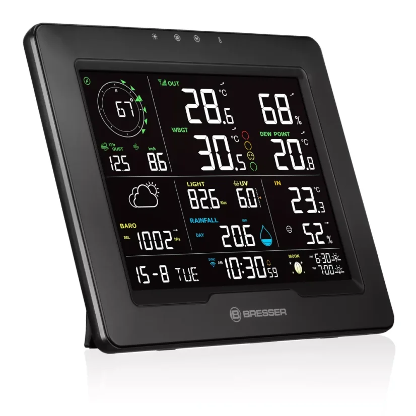BRESSER 8-in-1 WiFi Heat Stress Index Sahara TB meteostanice