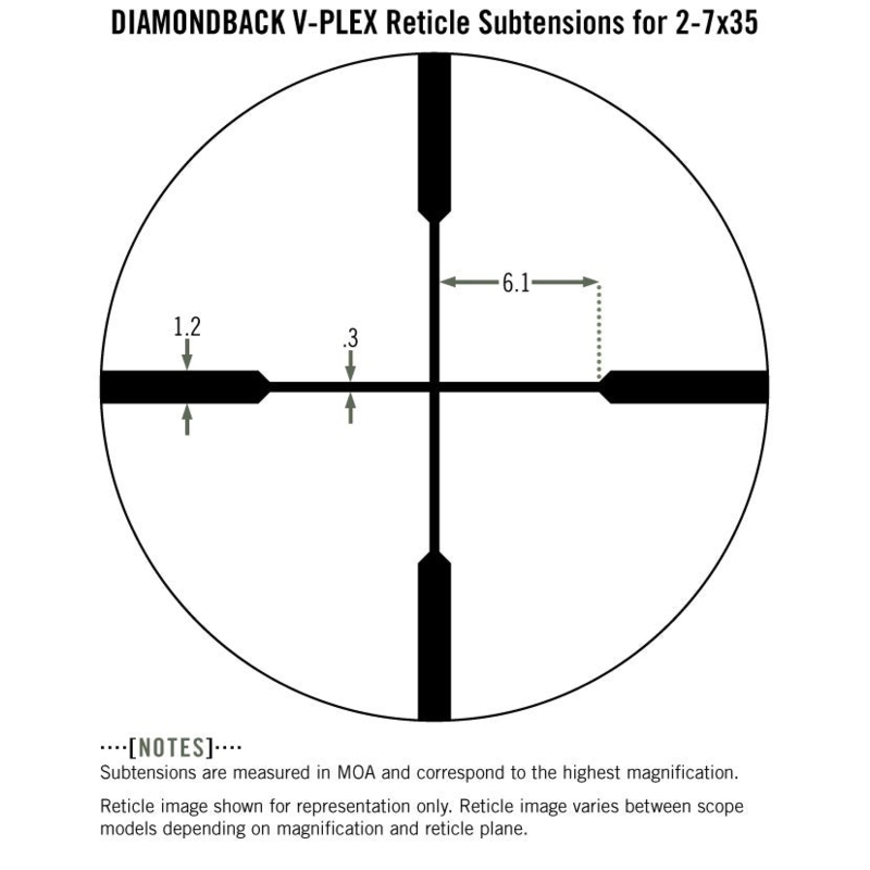Vortex Diamondback 2-7x35 Rimfire V-PLEX (MOA)