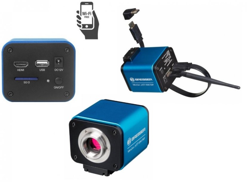 Bresser MikroCam PRO HDMI kamera 5MP - HDMI+WiFi
