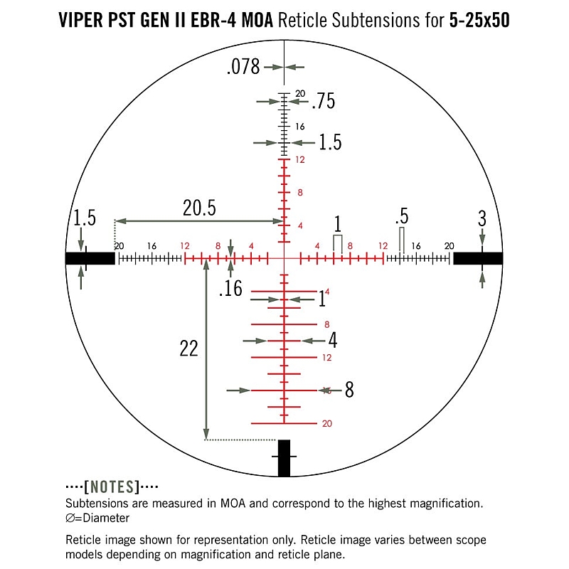Vortex Viper PST Gen II 5-25x50 SFP EBR-4
