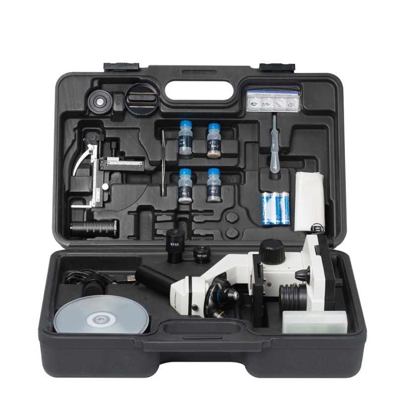 Mikroskop Bresser Biolux NV 20x-1280x + kufřík + USB HD kamera