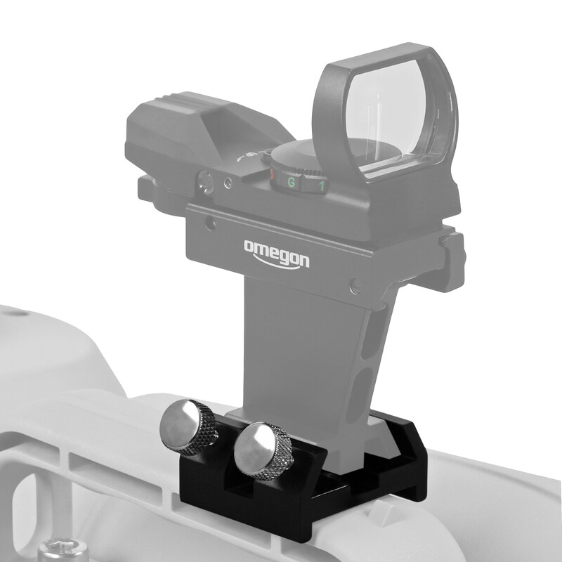 Omegon - patka pro hledáček s drážkou Vixen, SW, Celestron