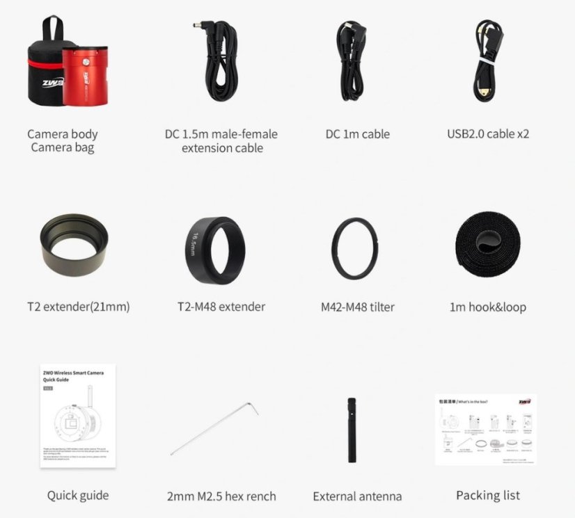 Kamera ZWO ASI 585MC Air (color) WiFi