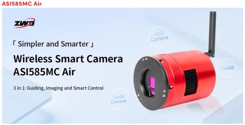 Kamera ZWO ASI 585MC Air (color) WiFi