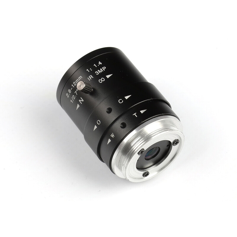 Omegon CS-Mount objektiv 2,8-12mm, f/1,4