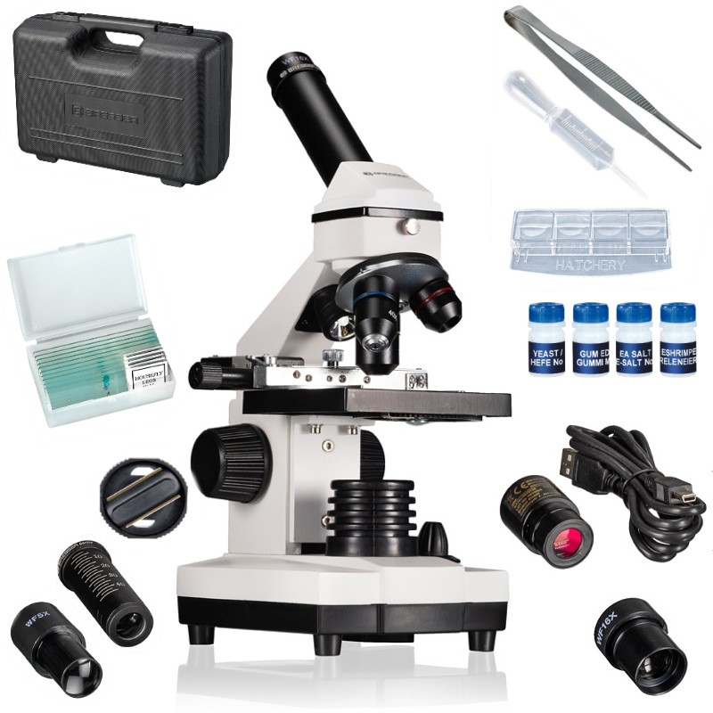 Mikroskop Bresser Biolux NV 20x-1280x + kufřík + USB HD kamera