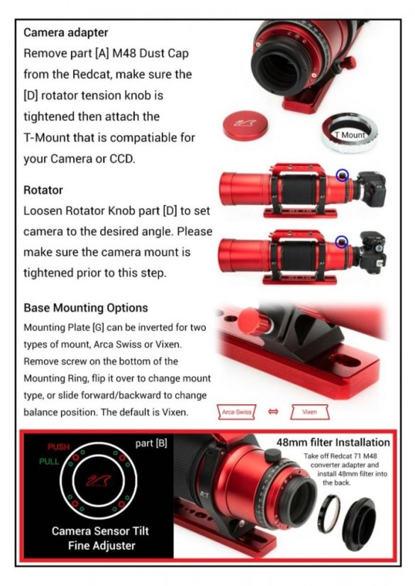 William Optics RedCat 71 Apo 71/350mm OTA