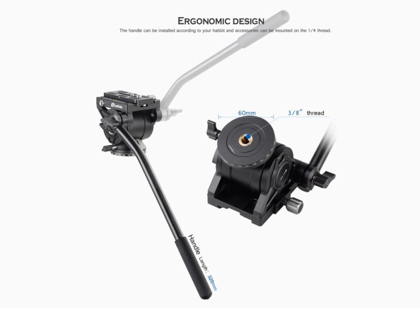 Leofoto - fluidní video hlava BV-10 Arca-Swiss (5kg)