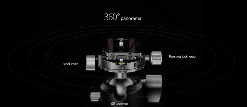 Leofoto - kulová hlava LH-30R + NP-50 (15kg) dual panorama