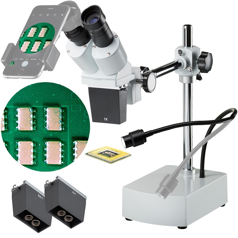 Mikroskop Bresser Biorit ICD CS 5x, 10x, 20x - LED