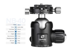 Leofoto - kulová hlava NB-40 + NP-50 (25kg) dual panorama