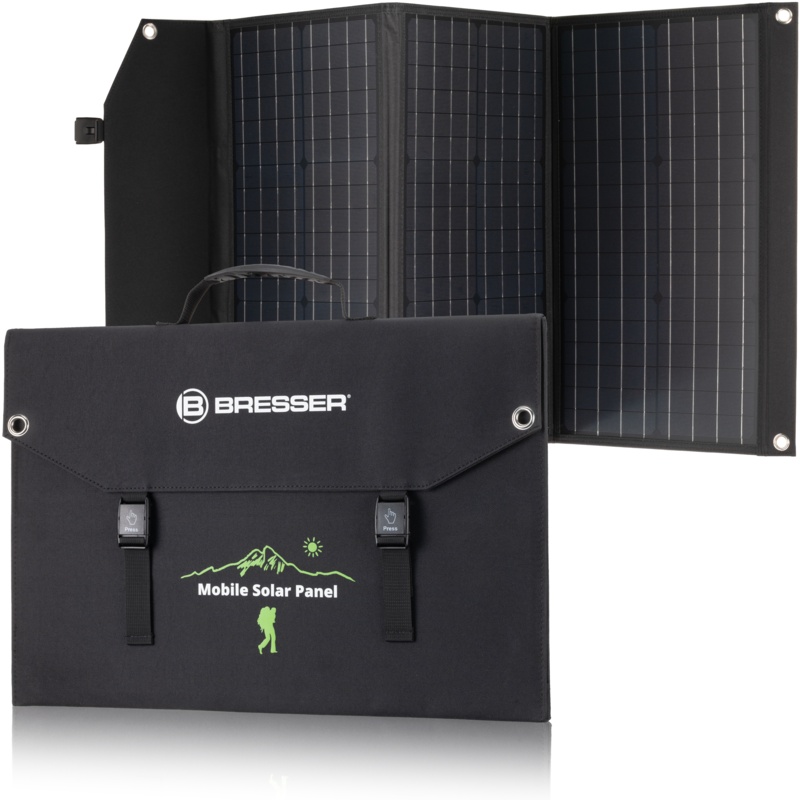 BRESSER Mobile Solar Charger 90 Watt - USB a DC output