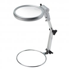 BRESSER stojánková stolní lupa 2x/4x 120mm LED