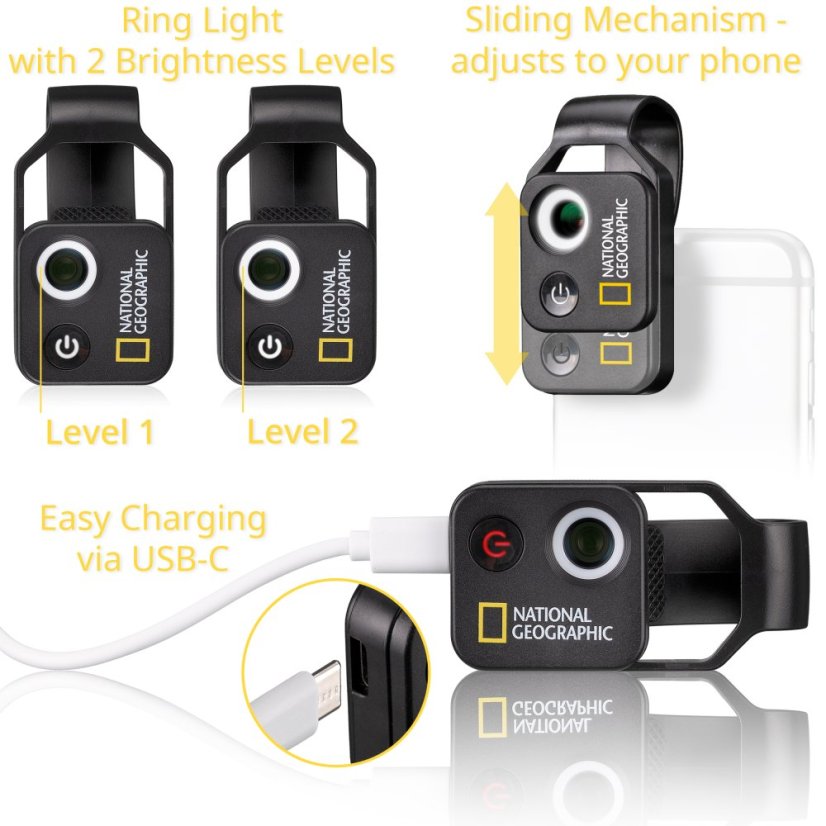 National Geographic - mobil mikroskop na smartphone 200x CPL