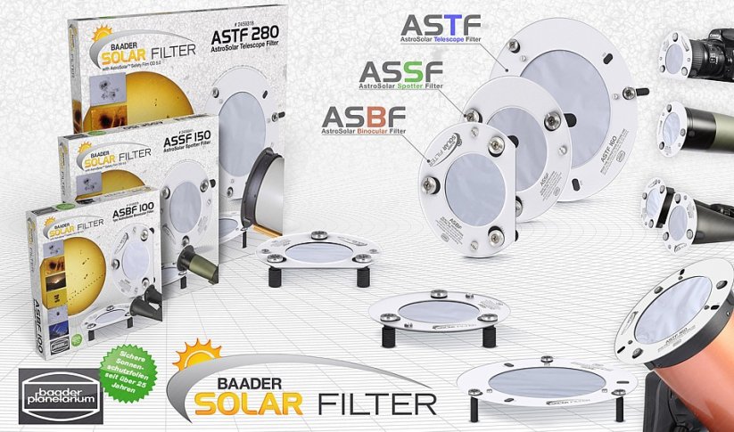 Baader AstroSolar filtry ASTF pro teleskopy (různé průměry) - Optický průměr filtru: 240mm