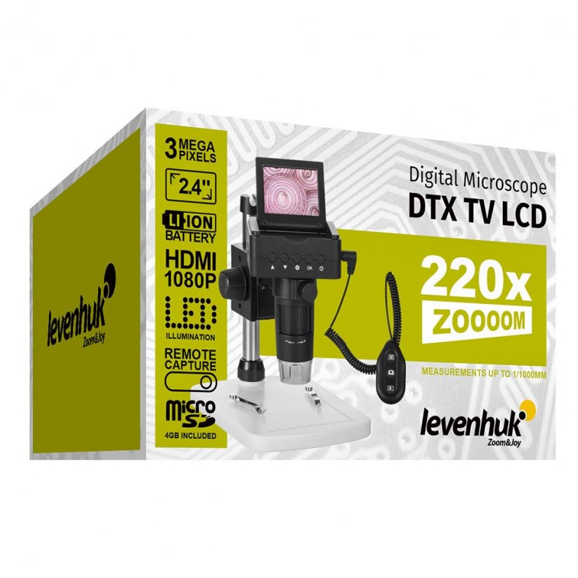 Digitální mikroskop Levenhuk DTX TV LCD 3M