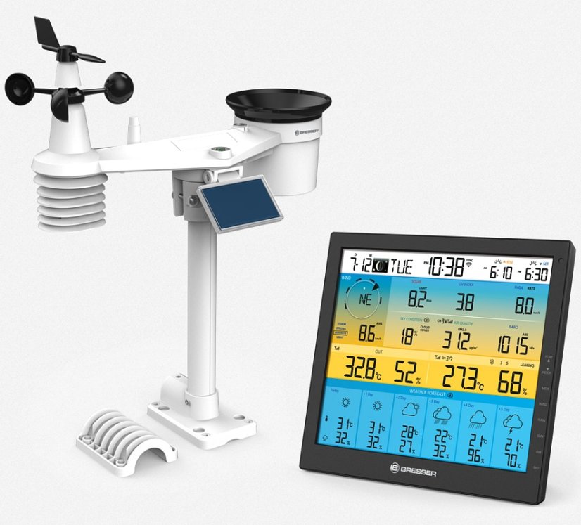 BRESSER 6-Day 4CAST PRO WiFi - meteostanice 7in1