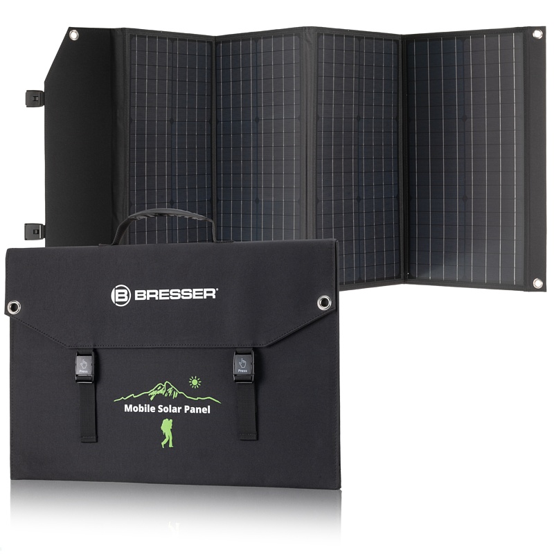 BRESSER Mobile Solar Charger 120 Watt - USB a DC output
