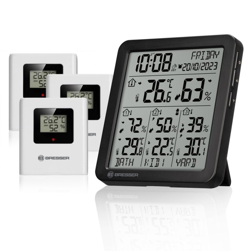 BRESSER Quadro Individuo S Termo-Vlhkoměr (black)