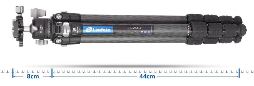 Leofoto - karbonový stativ Ranger LS-254 + kulová hlava LH-30 (8kg/128cm)
