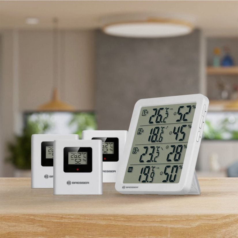 BRESSER Quadro Individuo S Termo-Vlhkoměr (white)