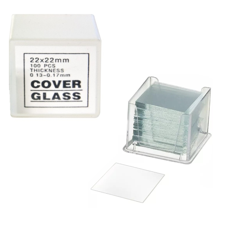 Krycí sklíčka 22 x 22mm - 100ks (0,13-0,17mm)