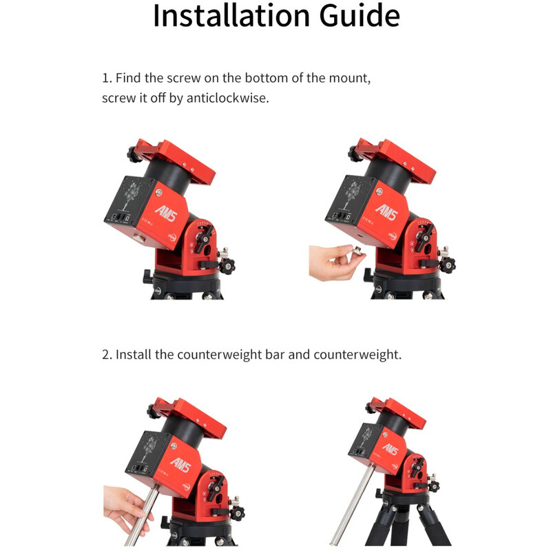ZWO tyč pro závaží pro montáže AM5/AM3