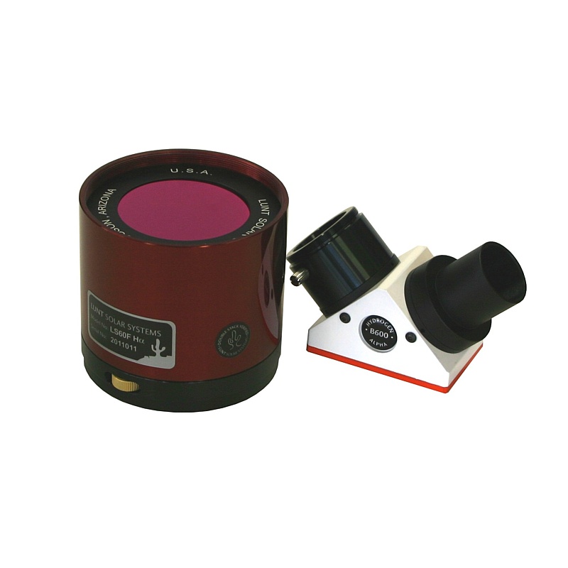 LUNT LS60FHa H-alfa + blokační filtr B600 v 1,25"/1,25" diagonal 90°